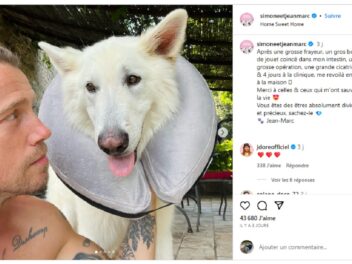 Julien Doré, inquiet pour son Berger Blanc Suisse, donne des nouvelles