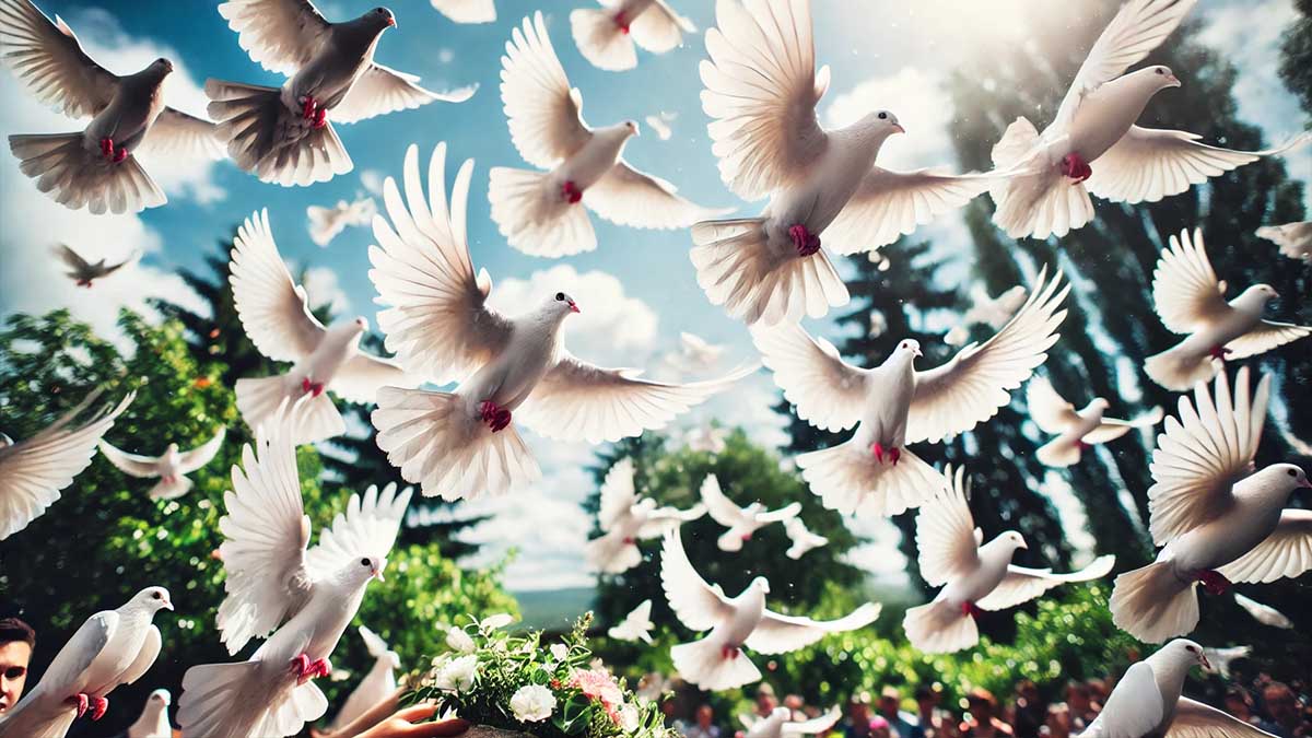 Découvrez pourquoi cette tradition romantique du lâcher de colombes met en danger des vies innocentes