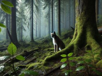 Il filme sa rencontre surréaliste avec un lynx qui le suit pendant 6 minutes !