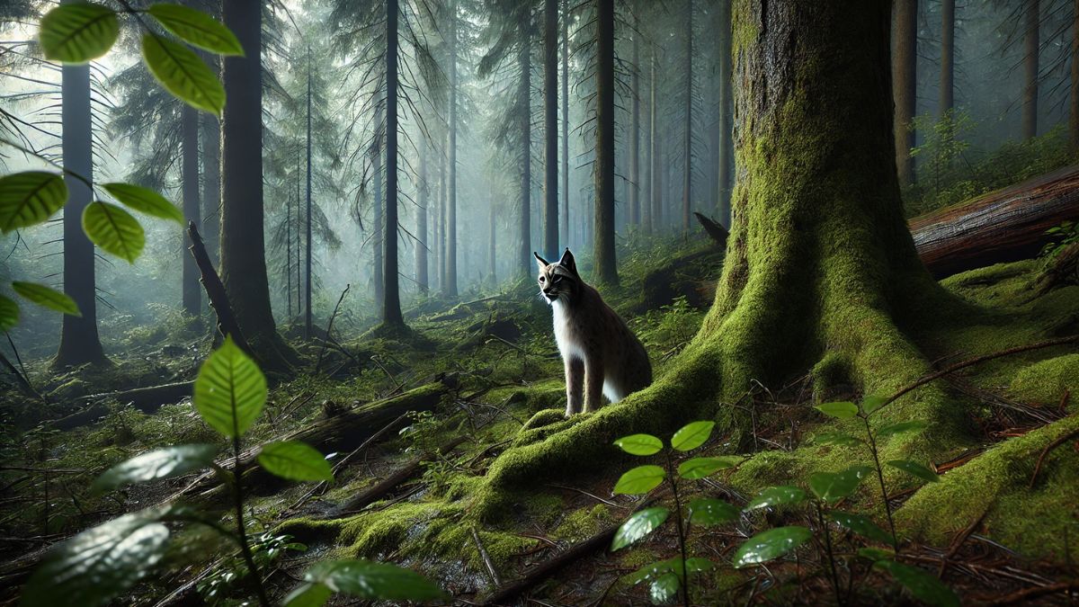 Il filme sa rencontre surréaliste avec un lynx qui le suit pendant 6 minutes !