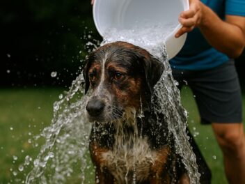 Une tendance inquiétante, le Ice Bucket Challenge canin suscite la controverse