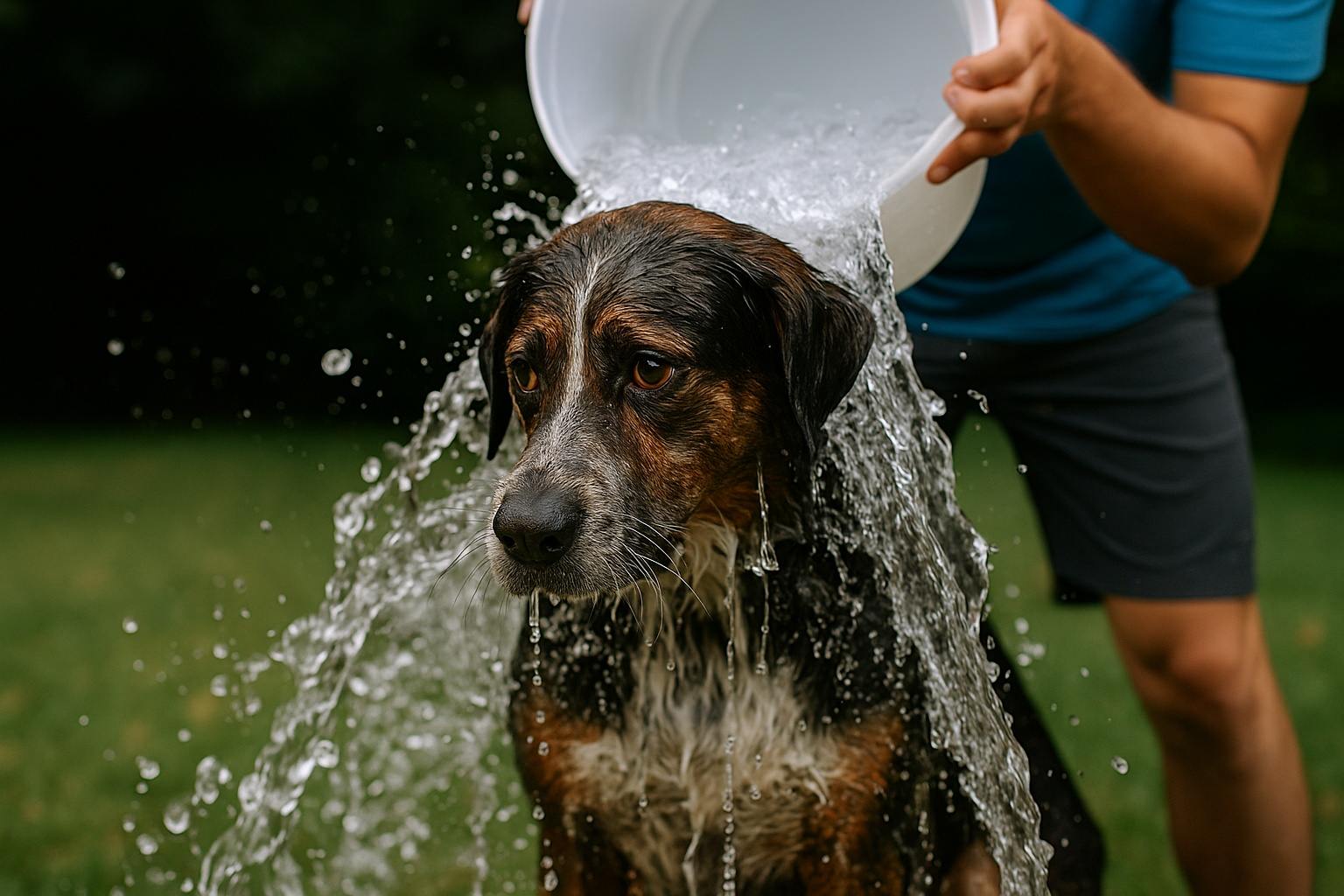 Une tendance inquiétante, le Ice Bucket Challenge canin suscite la controverse