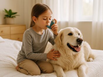 Retour des animaux domestiques pour les enfants asthmatiques grâce à un bon traitement