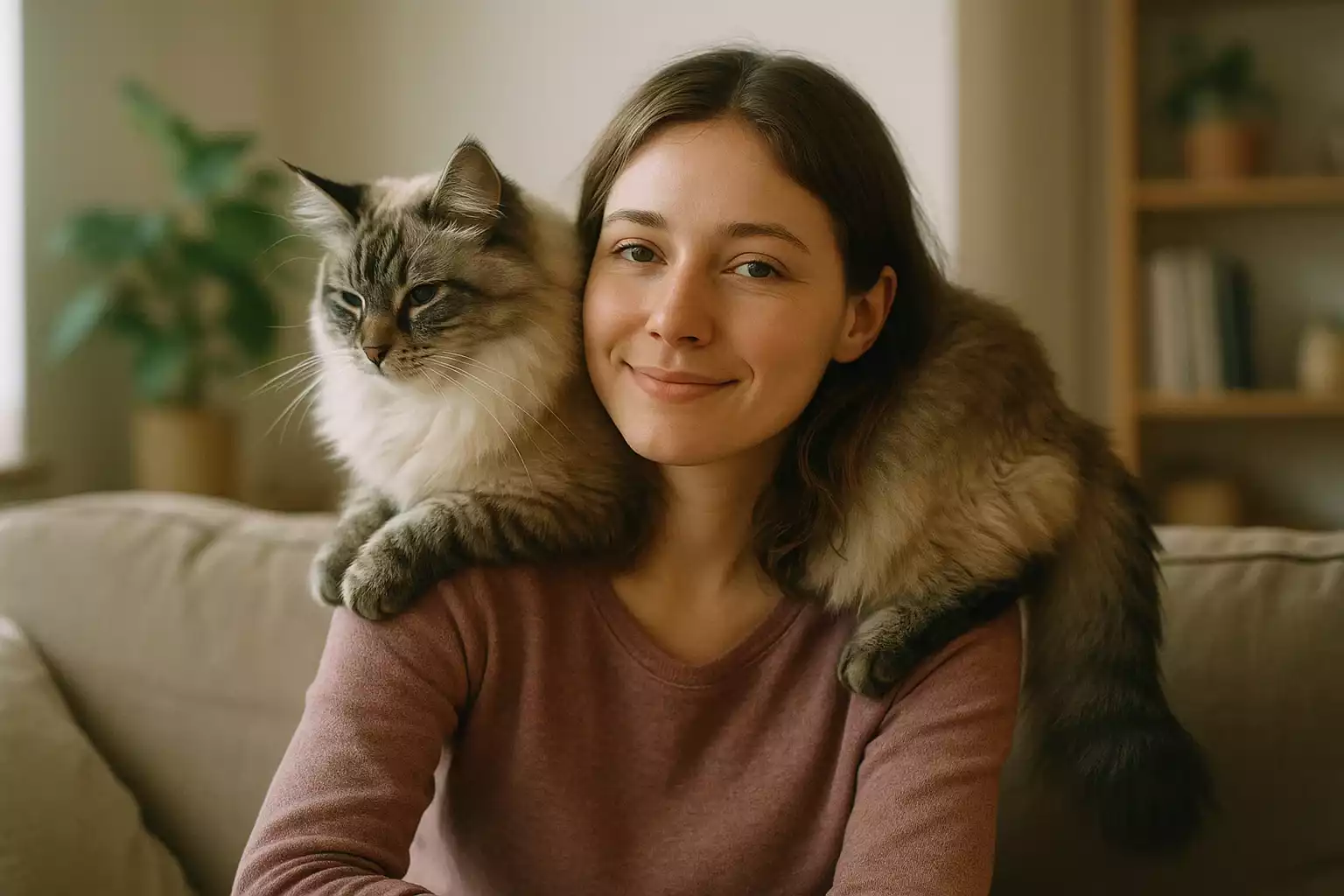 Les 8 races de chat que vous pourrez porter sur vos épaules