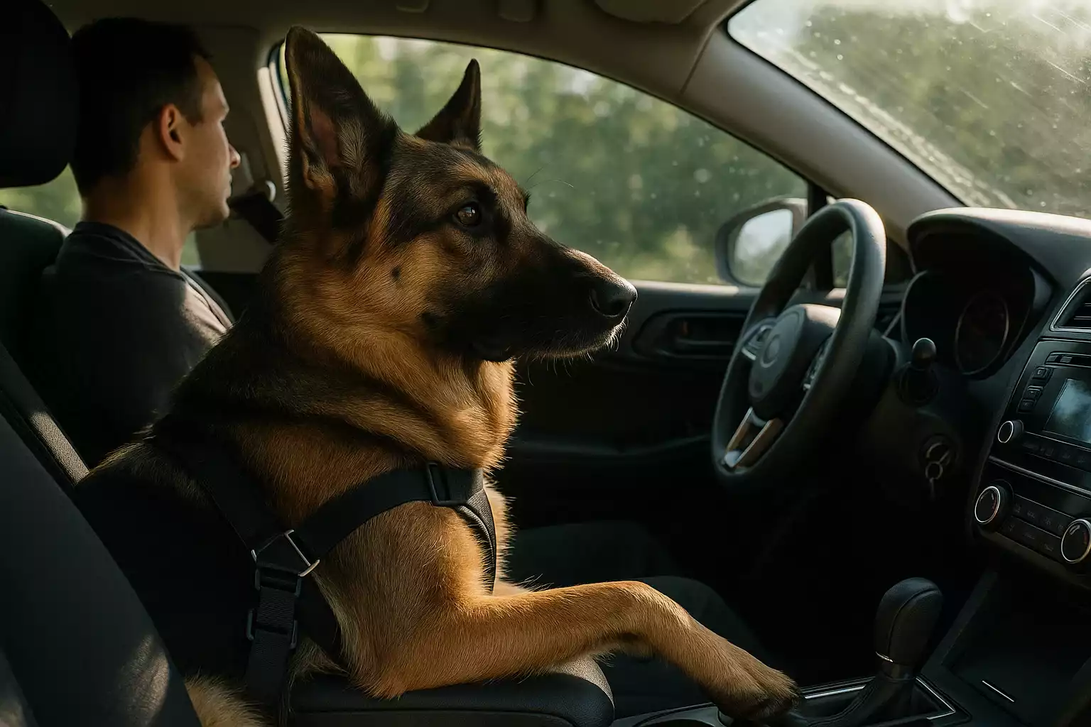 Un chien saute par la fenêtre d’une voiture lancée à 100 km/h !