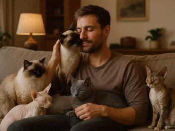 Les 8 races de chat qui sont idéales pour les personnes célibataires