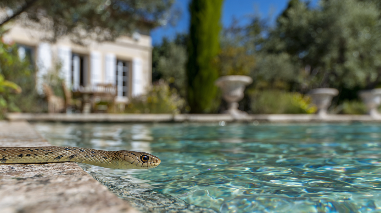 Serpent dans la piscine : ce qu&rsquo;il faut ne surtout pas faire
