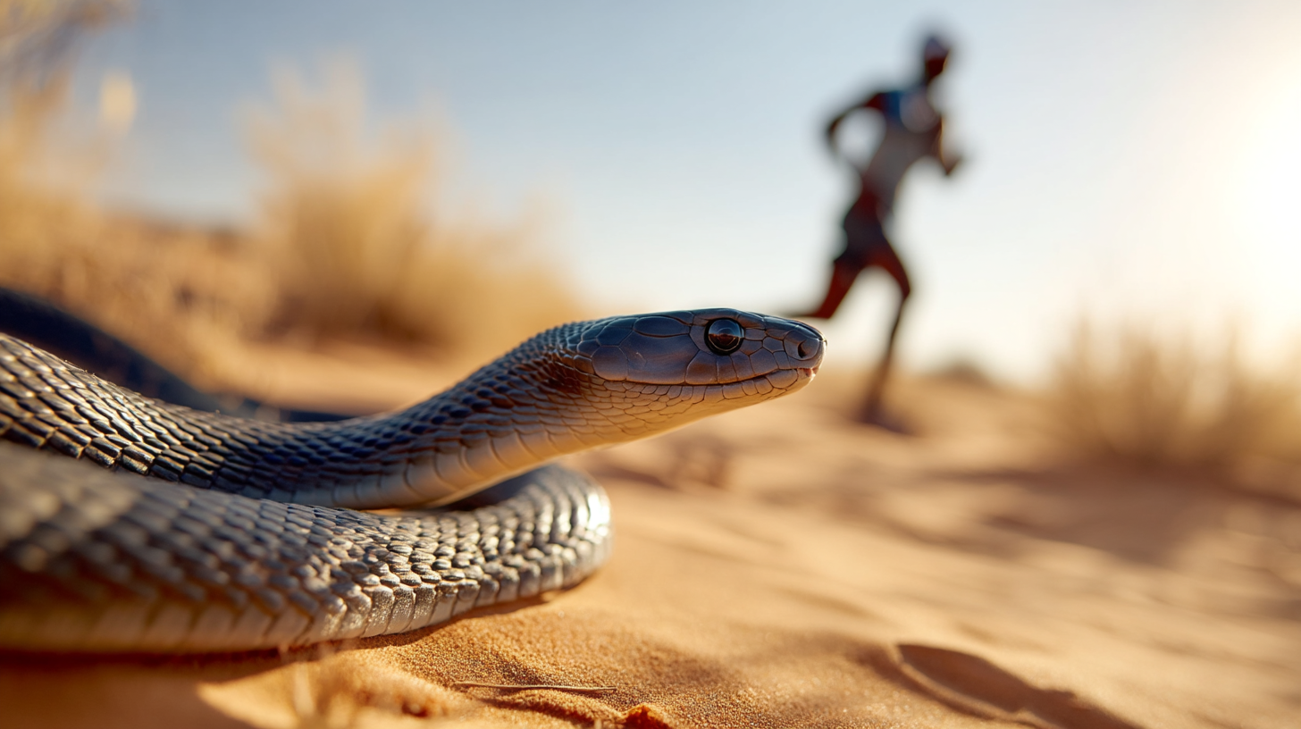 Le mamba noir court plus vite qu&rsquo;un humain et son venin tue en 20 minutes
