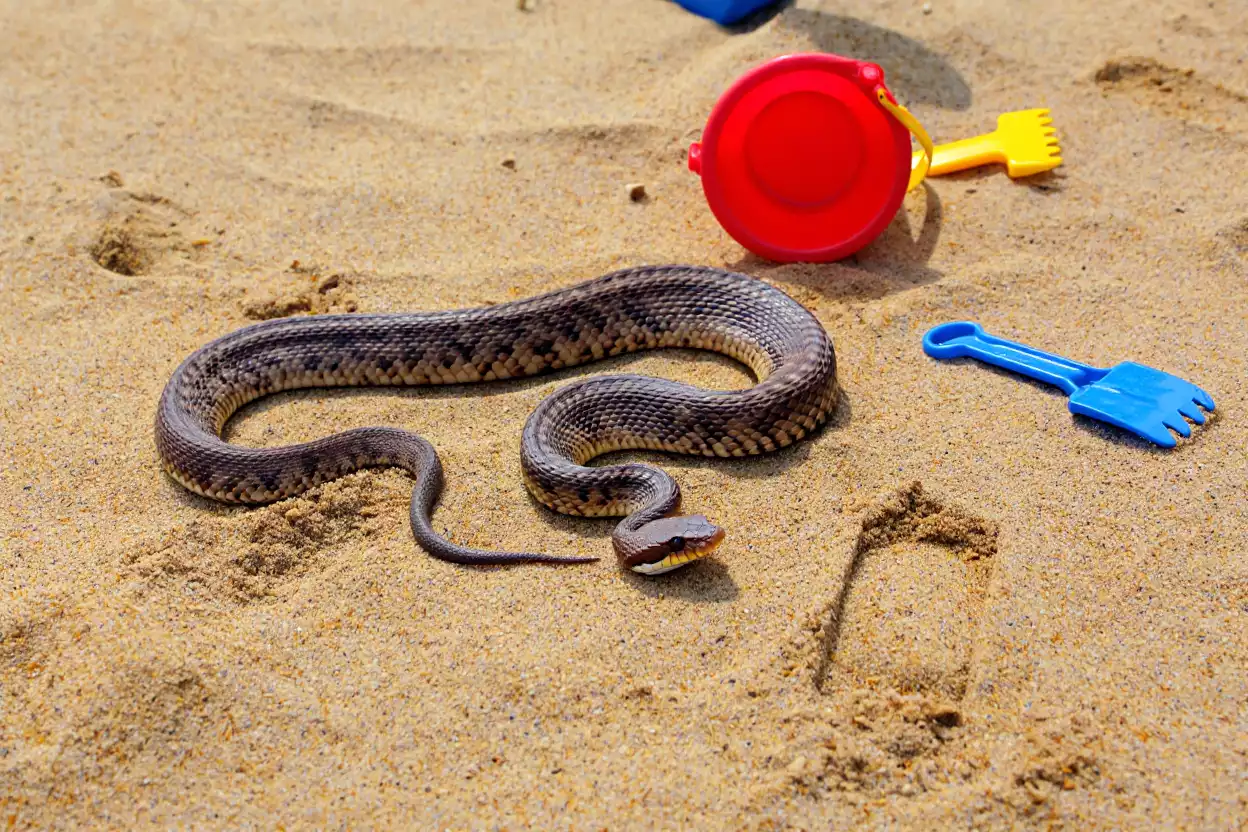 Alerte aux vipères : pourquoi le bac à sable du jardin attire les serpents et comment protéger vos enfants