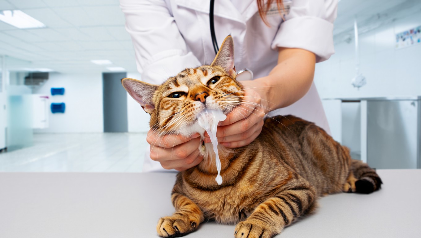 Votre chat bave-t-il ? Découvrez ce que cache ce symptôme inquiétant !