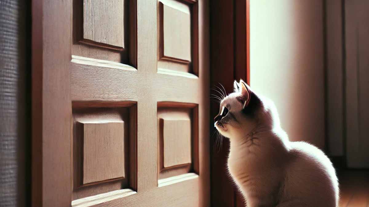 Révélation choc : Pourquoi votre chat devient fou face aux portes fermées !