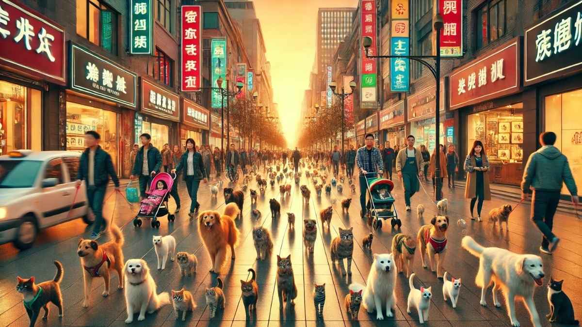Les animaux de compagnie bientôt plus nombreux que les enfants en Chine : un phénomène qui bouleverse la société