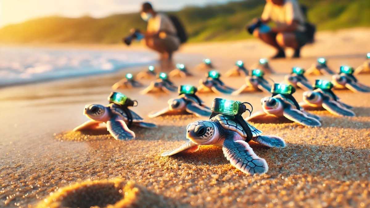 Des scientifiques transforment des bébés tortues en explorateurs high-tech