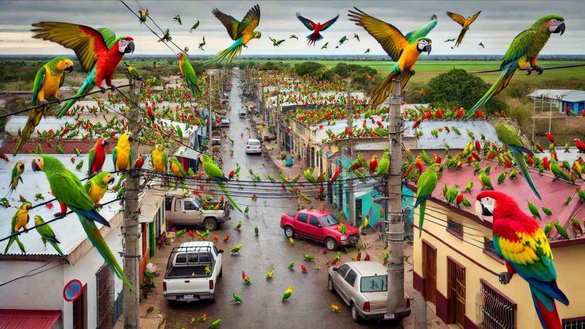 Invasion de perroquets en Argentine : quand la déforestation transforme une petite ville en zoo à ciel ouvert
