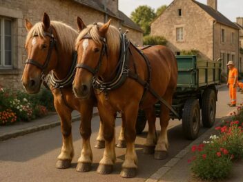Polémique à Questembert : Les chevaux de trait au cœur d’un débat antispéciste