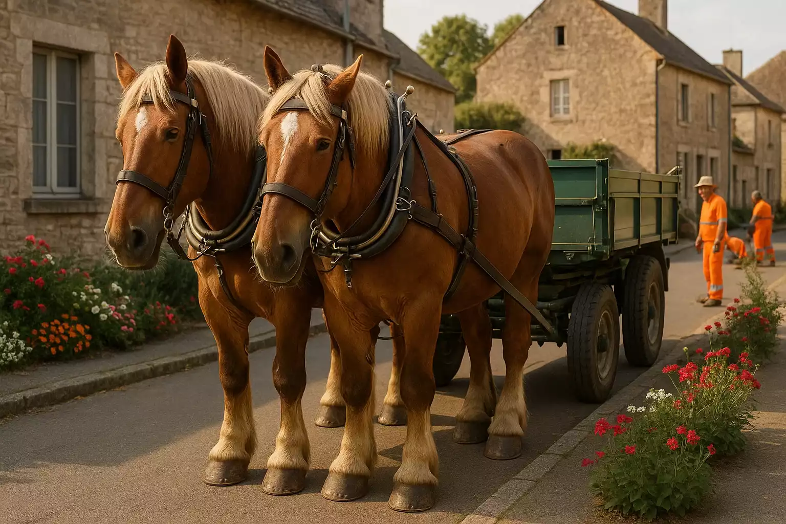 Polémique à Questembert : Les chevaux de trait au cœur d’un débat antispéciste
