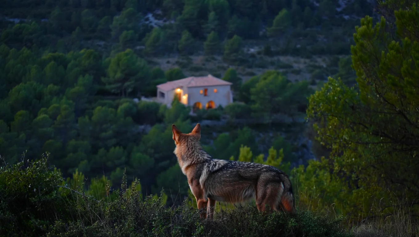 Un loup s’invite sur leur terrasse : rencontre inattendue pour une famille du Vaucluse