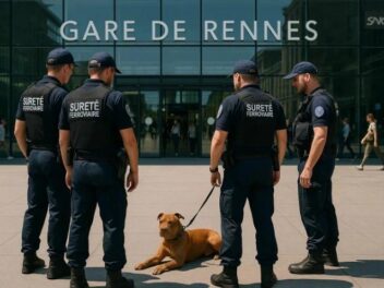 Quatre agents de la police ferroviaire agressés par un chien, l’animal abattu en gare de Rennes