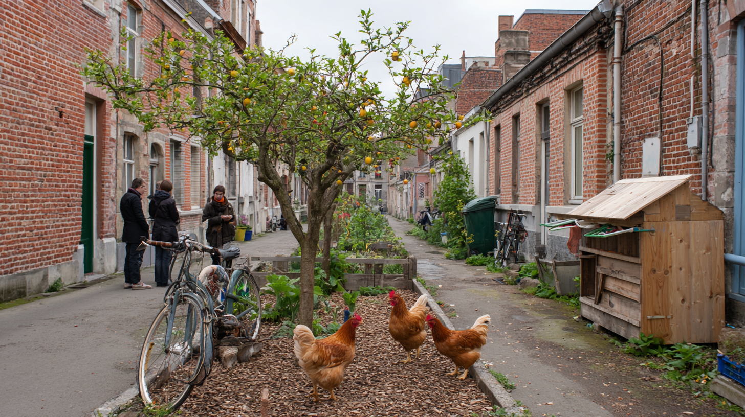 La poule moderne, descendante du T-rex et star du jardin urbain