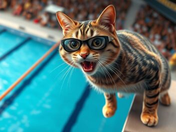 Plongeons de chat en piscine, quand l’IA se joue des chats