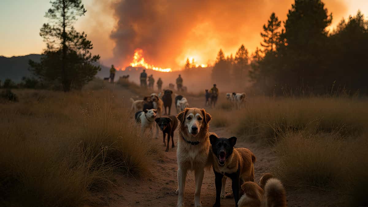 Incendie dans le sud de la France : plus de 200 chiens et 80 chats pris au piège