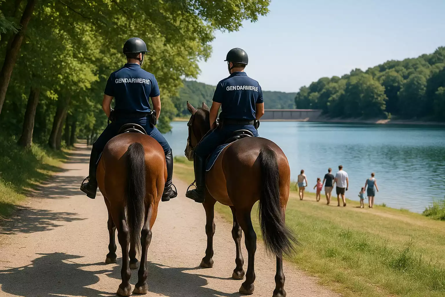 Roannais : gendarmes à cheval, une expérience inédite cet été autour du barrage de Villerest