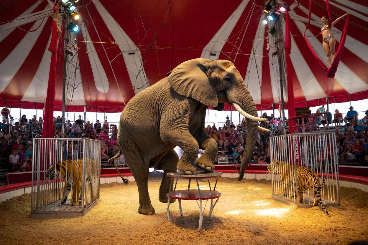 Scandale à Dieppe : 80 animaux sauvages sous chapiteau, la mobilisation s’intensifie !