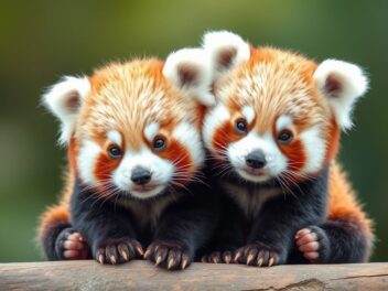 Naissance exceptionnelle de deux pandas roux à la Ménagerie du Jardin des Plantes à Paris