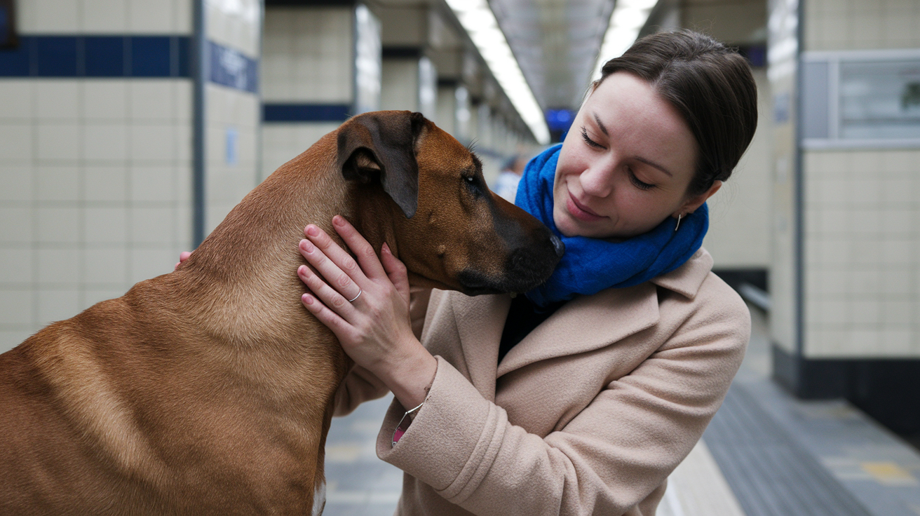 Cette chienne transforme le métro londonien en oasis de bonheur : son histoire va vous émouvoir !
